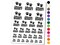 Siberian Husky Dog Paw Prints Fun Text Temporary Tattoo Water Resistant Fake Body Art Set Collection